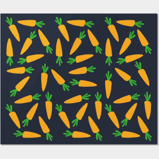 Carrot pattern Posters and Art